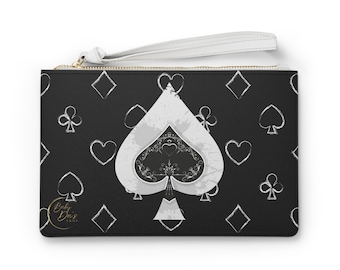 Bolso de mano - Duces wild, bolso de mano para una noche de póquer, bolso con temática de casino, regalo para jugadores de cartas, accesorio de juego, bolso de estilo vintage