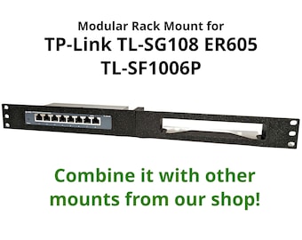 Baie de montage en rack 1U 19" pour serveur TP-Link TL-SG108 ER605 TL-SF1006P, idéale pour les laboratoires domestiques et les réseaux domestiques.