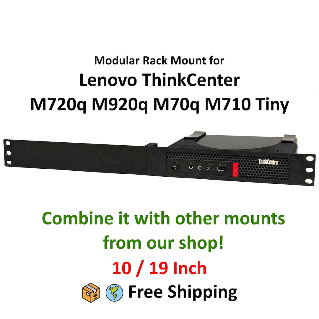 Thinkcenter Mini Rack Rack Mount for Lenovo Thinkcenter M720q Tiny Server Home Lab Network ...