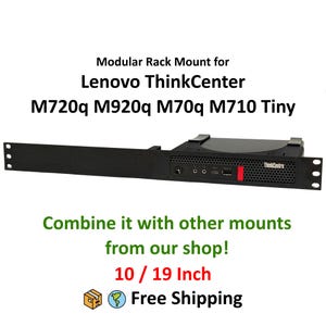 Lenovo ThinkCenter M720q 小型サーバー ホームラボ ネットワーク キャビネット用ラック マウント