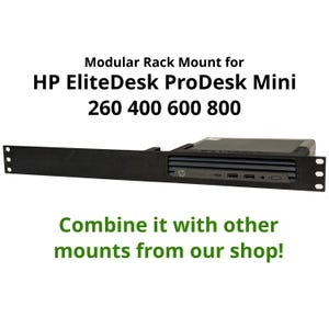Rack Mount for HP EliteDesk Mini ProDesk Mini Server Home Lab network cabinet