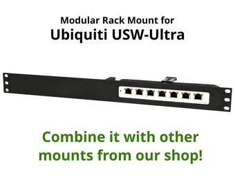 Baie de montage en rack 19 pouces pour serveur de commutation Ubiquiti Unifi USW-Ultra USW Ultra (serveur/salle réseau domestique/laboratoire).