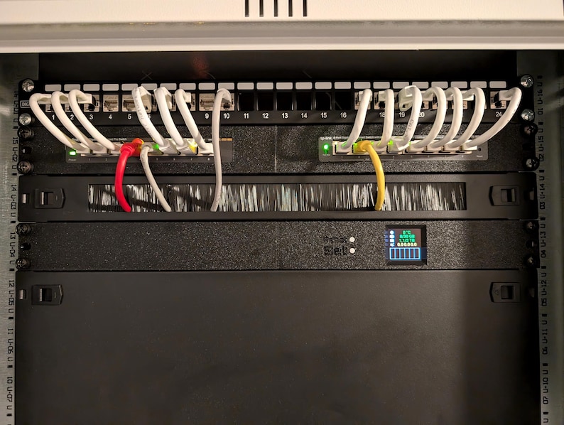 Tppl Unit Rack Rack Mount 1U for Tp-link TL-SG108 ER605 TL-SF1006P, Home Lab, Network ...