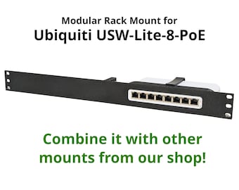 Support en rack 19" pour Ubiquiti Unifi USW-Lite-8-PoE USW Lite 8 PoE Server Home Lab Armoire réseau