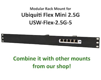 Support en Rack 19 "pour Ubiquiti Unifi USW-Flex-2.5G-5 USW Flex Mini 2.5G, armoire réseau de laboratoire domestique pour serveur