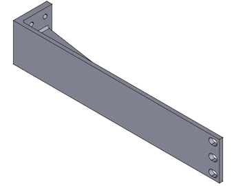 Panneau 1/2 1U 19" monté en rack