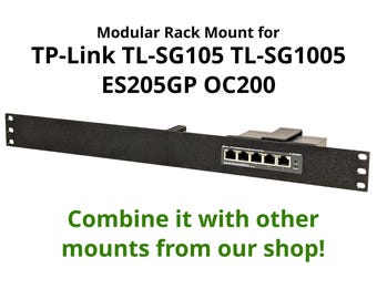 Baie de montage en rack 1U 19" pour serveur TP-Link TL-SG105 TL-SG1005 ES205GP OC200 (idéale pour les laboratoires domestiques et les réseaux domestiques).
