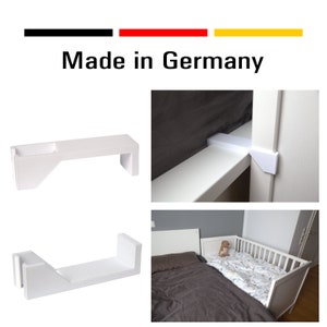 Babybett Verbinder Adapter Klemme Beistellbett für Ikea Malm an Sundvik Smagöra Sniglar Gulliver Bild 2