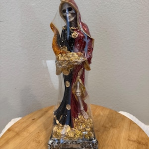 12 inch Santa Muerte reversible abudancia