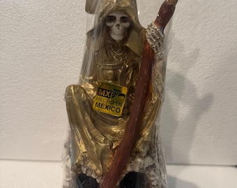 9 1/2 Złota Santa Muerte Sentada