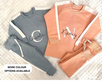 Children's personalised tracksuit, kids tracksuit, name tracksuit, kids lounge set, matching kids tracksuit, kids personalised hoodie, loung