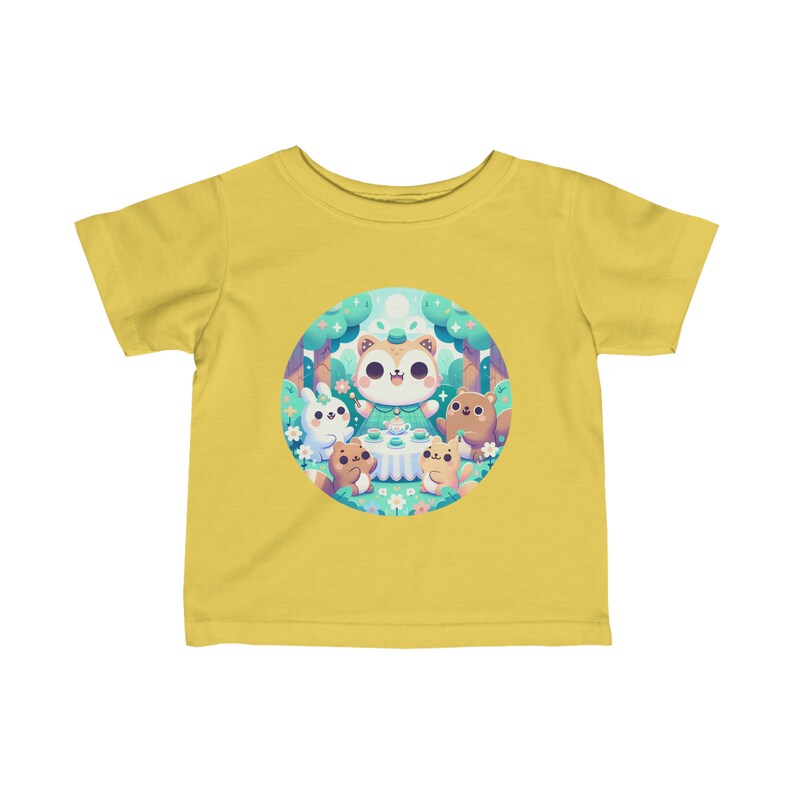 T-shirt en jersey fin pour bébé avec animaux de dessin animé mignon, t-shirt bébé coloré, t-shirt graphique adorable pour tout-petits image 10