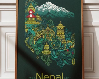 Photo Print 1970s King Birendra of Nepal, Kathmandu, Nepalese