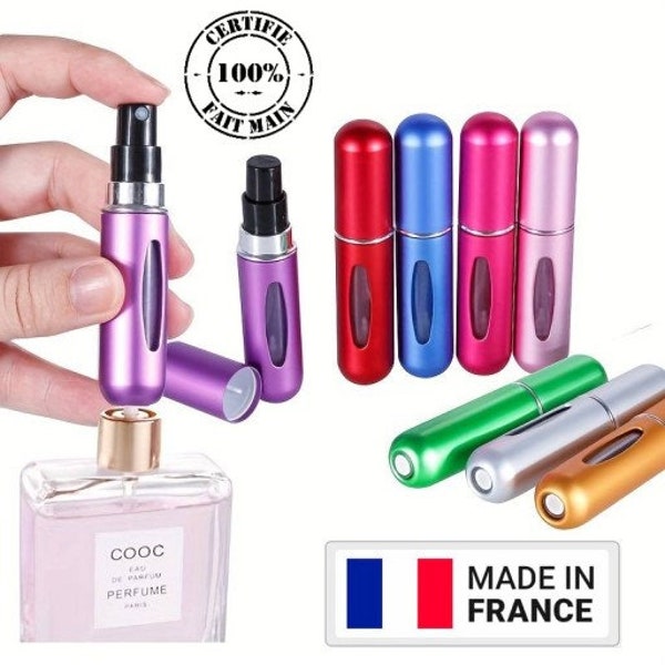 Atomiseur de parfum personnalisable, 5ml avec pompe, flacon portable et rechargeable, idéale pour les voyages