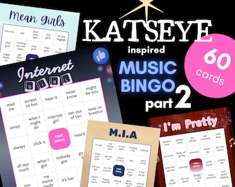KATSEYE Music Bingo: Party Game Printable (PDF Download) - Part 2!