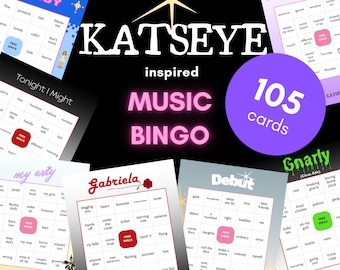 KATSEYE Music Bingo: Party Game Printable (PDF Download)