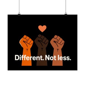 Empowerment Matte Horizontal Posters - Affirmation Art Print, Wall Decor, Motivational Gift, Black History Month, Diversity Decor