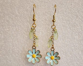 Enamel Flower Earrings v1