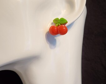 Acrylic Cherry Earrings