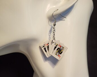 Playing Card Earrings