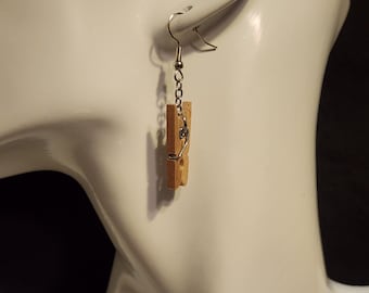 Mini Clothes Pin Earrings