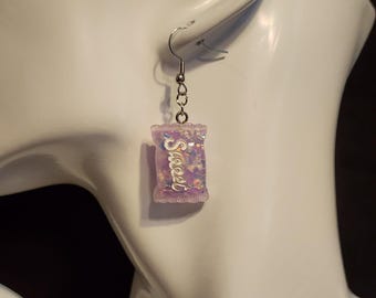 Glittery Candy Bag Earrings
