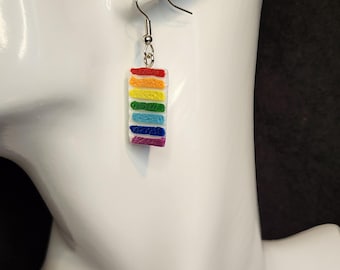 Rainbow Cake Earrings