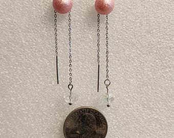 Thread through Charm Earrings