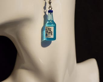 Mini Resin Soju Bottle Earrings