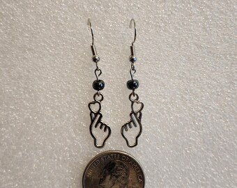 Finger Heart Earrings