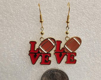 Love Football Earrings