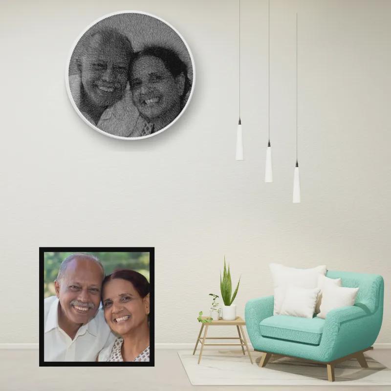 Personalised Photo String Kit Thread Portrait. Thread Portraits Made ...