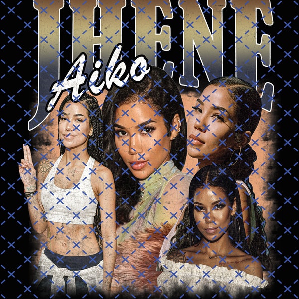 Retro Jhene Aiko Shirt File PNG, Jhene Aiko-90s, Limited Jhene Aiko Vintage