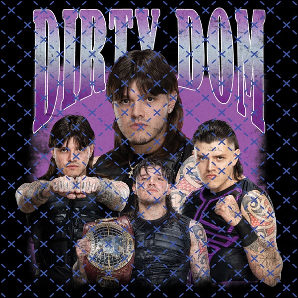 Retro Dirty Dom Dominik Mysterio Shirt File PNG, Dirty Dom-90s, Limited Dirty Dom Dominik Mysterio Vintage