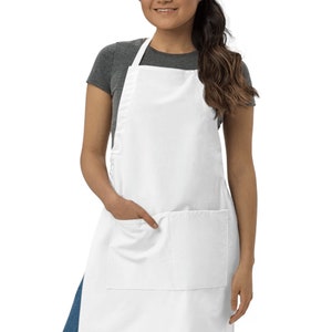 Custom Apron with Pockets for Kitchen Personalized Apron Logo Apron Embroidered Women Apron Custom Text Apron Personalized Apron for Cooking