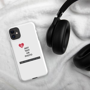 Custom iPhone Case Gift for Couple Custom Snap Case iPhone 15 Case Personalized Text Phone Case Customized Phone Case Funny logo Phone Case