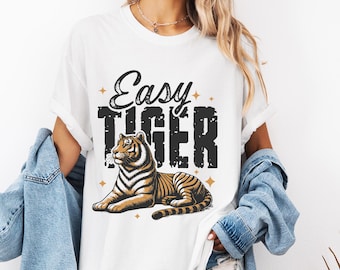 Easy Tiger Comfort Farben Shirt : Vintage Graphic Tee