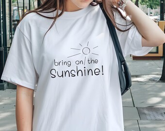 Sunny Vibes Comfort Colors Shirt: Inspirational Sunshine Graphic Tee