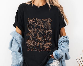 Seashells Graphic T-Shirt: Comfort Colors Beach Tee