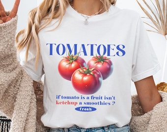 Tomato T-shirt, Vegetable Gardener Gift, Gardening Lover Shirt, Farmer Vintage T Shirt