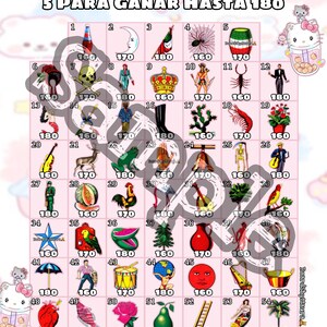 3 Cartas de Loteria, 5 para ganar hasta 180