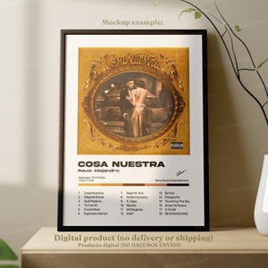 OUR THING Rauw Alejandro. 4 digital album covers, digital printable, poster, home wall decor, Saturn Vice Versa image 4
