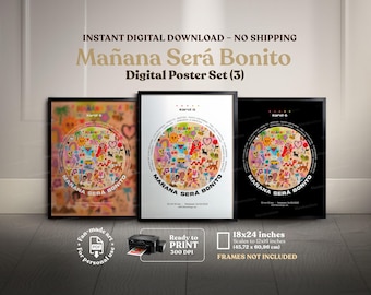 Tomorrow Will Be Beautiful (3x1) Karol G - Digital Poster Album PDF, Download printable, Urban Reggaeton Art, Wall art, Latino, Colombia, Bichota