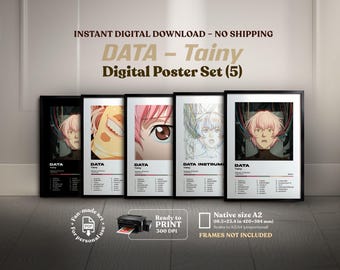 Tainy – DATA (5x1) Poster Pack | Printable Album Cover Set