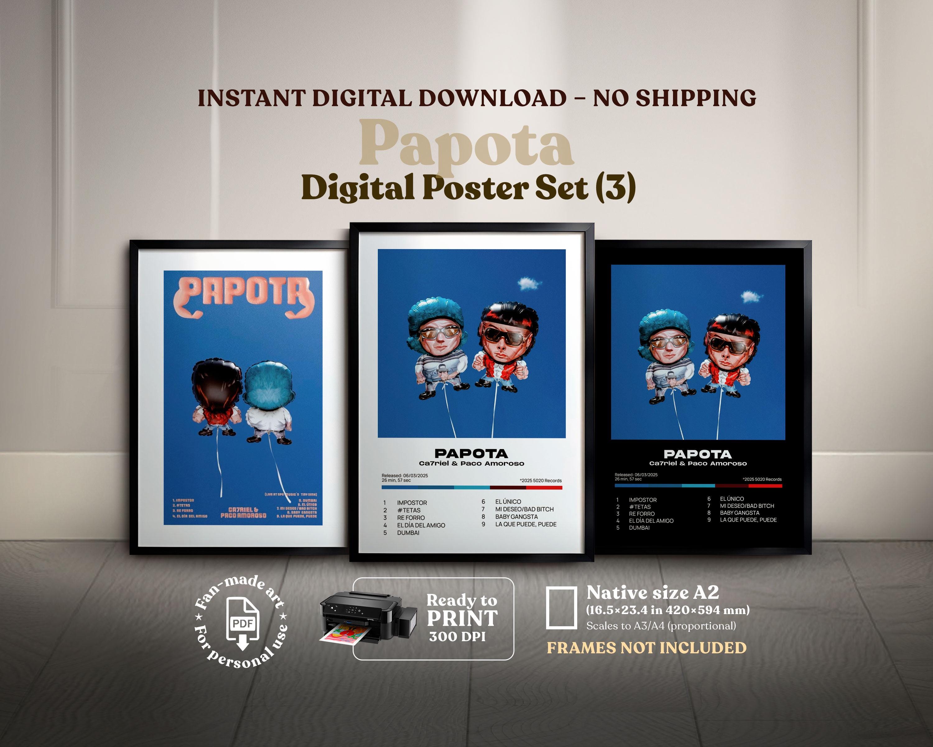 PAPOTA - Ca7riel and Paco Amoroso, (3x1) Digital Album Covers, A2