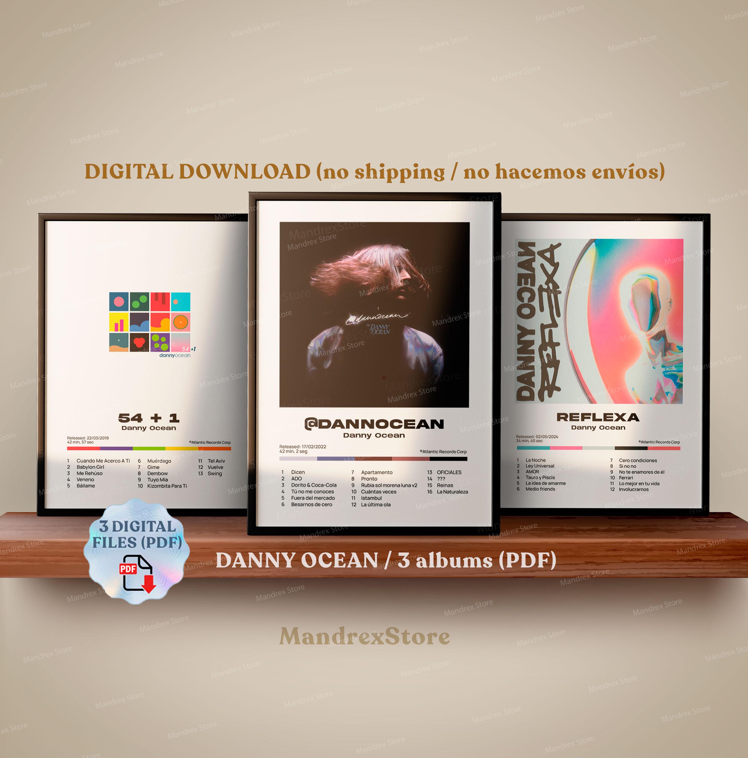 DANNY OCEAN Poster Pack (3x1) – Printable Album Covers Pack for