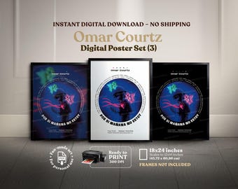 Omar Courtz – Por Si Mañana No Estoy (3x1), New 2026 Album Printable Poster PDF, Latin Trap Reggaeton Wall Art, Download Album, Reggaeton PR