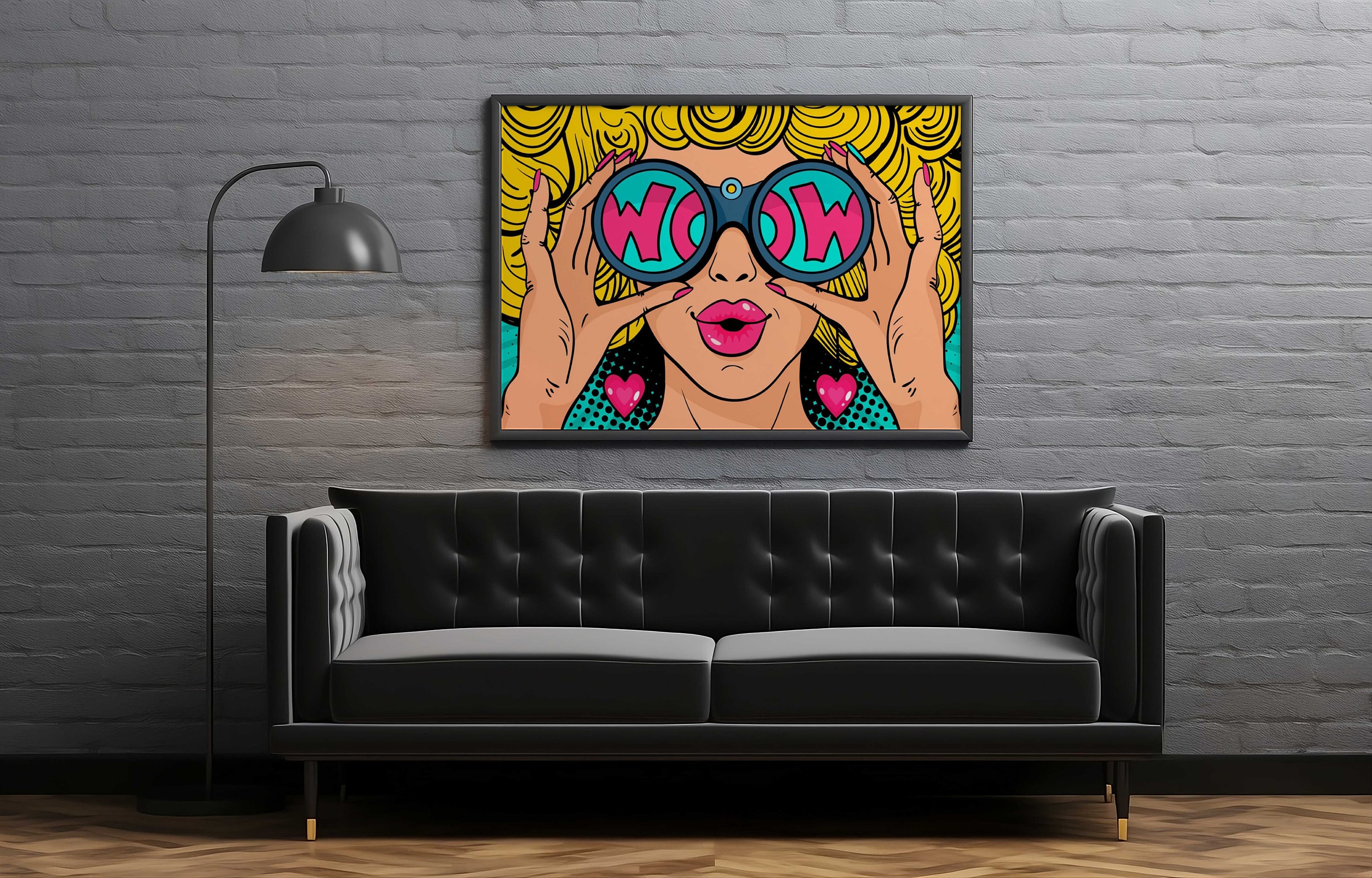 Pop Art Canvas, Pop Art, Pop Art Wall Art, Colorful Canvas