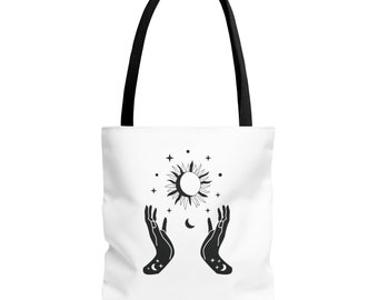 Sac fourre-tout en toile Phase de lune, sac cadeau, cadeau d'anniversaire, sac de voyage