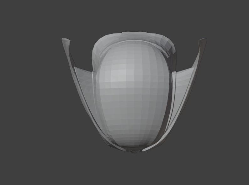 K&ouml;nnte beinhalten: Ein wei&szlig;er Helm mit einer glatten, abgerundeten Oberseite und zwei gebogenen, fl&uuml;gelartigen Vorspr&uuml;ngen an den Seiten.